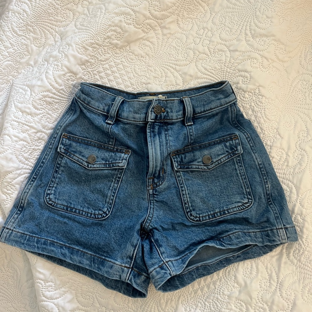 Madewell Sailor Patch Pocket Denim Shorts